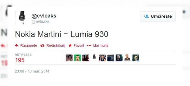 Nokia Lumia 920 este pe cale să primească un succesor; acesta este nimeni altul decât Nokia Martini