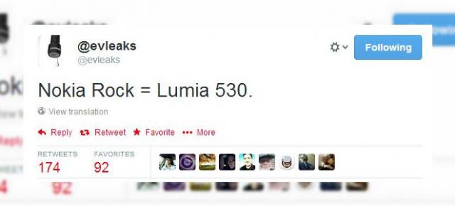 Nokia Lumia 530 confirmat de @evleaks, sub numele de cod Nokia Rock
