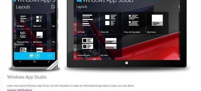 Microsoft publică oficial programul Windows App Studio Beta; acesta este disponibil acum pentru download