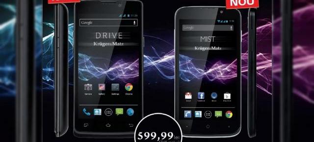 Kruger&Matz Drive, un smartphone dual-sim cu baterie de 4000 mAh ce este disponibil prin rețeaua de magazine Selgros la un preț de sub 600 lei!