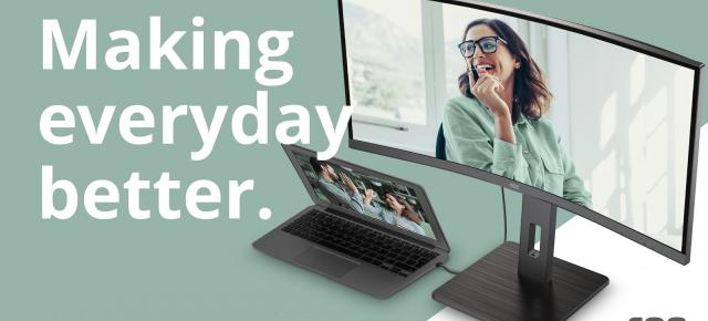 AOC lansează seria de monitoare profesionale P3; Variante de 24, 27, 34 inch, cu port USB-C, camere web integrate și difuzoare stereo