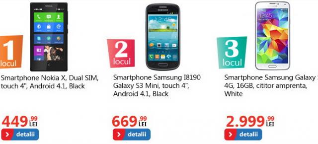 Nokia X, cel mai vândut smartphone pe eMAG.ro; Nokia obține succesul cu Android