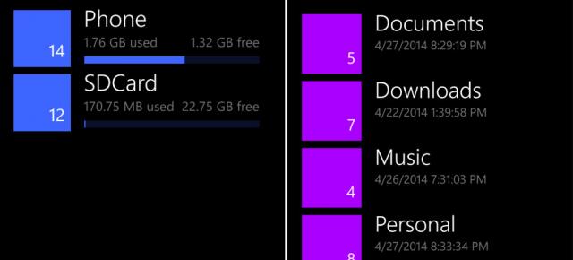 Windows Phone 8.1 va primi În curând un manager de fișiere proprietar; acesta va fi lansat probabil la sfârșitul acestei luni