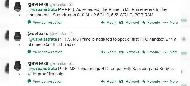 Lista detaliată de specificații a lui HTC One (M8) Prime ajunge pe web