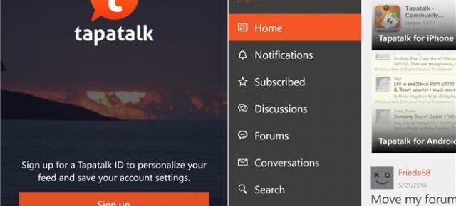 Aplicația Tapatalk primește un update pentru platforma Windows Phone