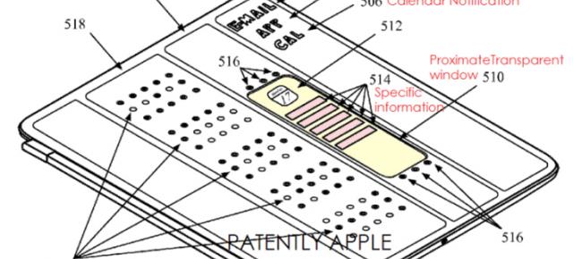 Apple depune un brevet pentru un cover iPad inteligent ce va afișa notificările sub fie printr-o fereastră transparentă, fie printr-un sistem de iluminare cu LED-uri