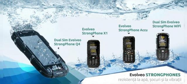Evolveo STRONGPHONE, telefoane de vară rezistente la apă, șocuri și vibrații; Iată 4 modele atractive (Video)!