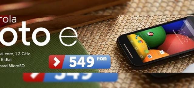 MarketOnline.ro oferă până la 30% reducere la telefoanele verii; Motorola Moto E disponibil la un preț de 549 lei