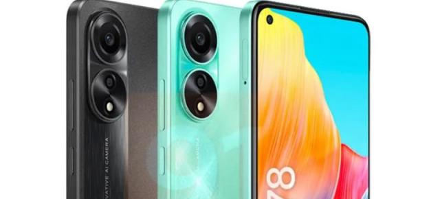 OPPO A78 4G are designul şi specificaţiile dezvăluite; Telefon de buget, cu corp unibody, cameră de 50 MP