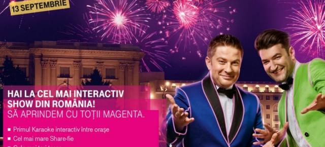 Romtelecom și Cosmote invita romanii să "aprindă Magenta" cu Smiley și Bartos În cadrul lansării Telekom România