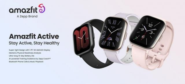 Amazfit anunţă ceasurile inteligente Active şi Active Edge: Alexa, certificare 10 ATM, ecran mare