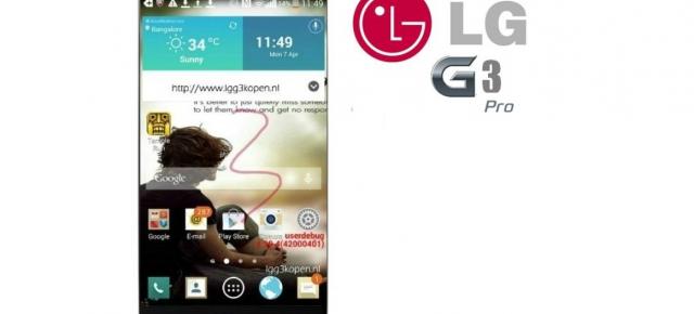 LG G3 Pro ar putea fi un nou phablet LG lansat luna viitoare