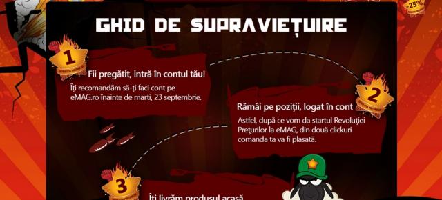 eMAG pregătește campania de reduceri Revoluția Prețurilor; trei zile cu promoții revoluționare Începând de mâine!