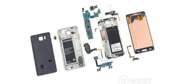 Samsung Galaxy Alpha disecat de iFixit, primește nota 5 pentru ușurința de reparare