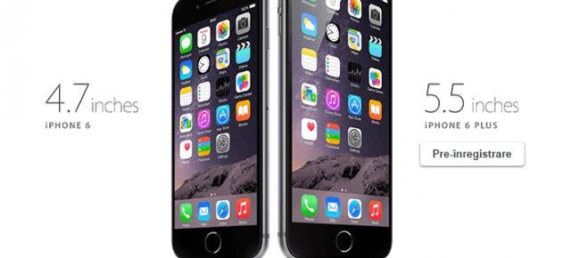 Vodafone dă drumul pre-comenzilor pentru iPhone 6 și iPhone 6 Plus