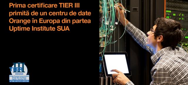 Cluj-Napoca Vest, primul centru de date Orange din Europa cu certificare Uptime Tier III