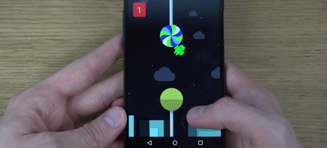 Android 5.0 Lollipop vine la pachet cu o surpriză; primim un joc similar cu Flappy Bird
