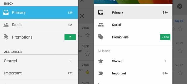 Gmail 5.0 disponibil acum oficial, vine cu Material Design și suport pentru Yahoo, Outlook și Exchange