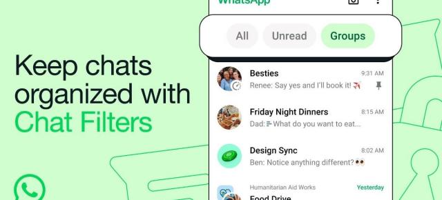 WhatsApp aduce filtre pentru o organizare mai bună a chat-urilor în aplicația mobilă
