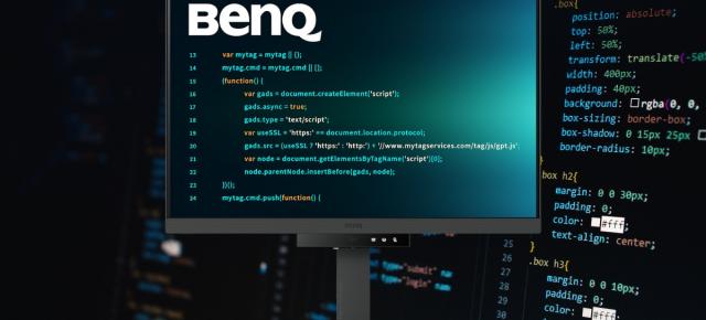 BenQ prezintă monitoarele RD pentru programatori; Tehnologii de protecție a ochilor