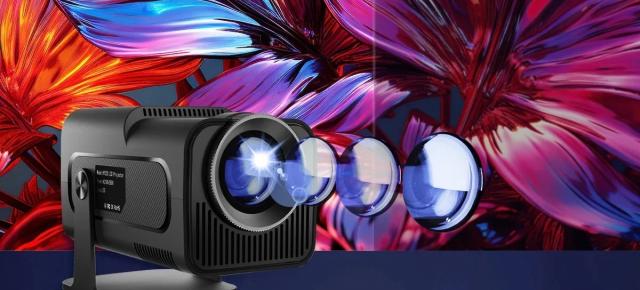 Videoproiectorul HY320 cu suport 4K și 1080p nativ, costă acum sub 400 de lei și îți ajunge la timp pentru finala EURO 2024