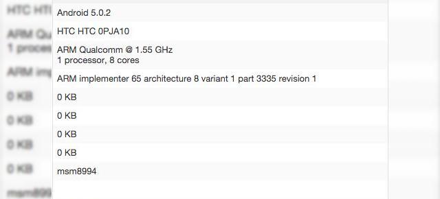 HTC One M9 Își face apariția În baza de date a benchmarkului Geekbench 3, specificatiile sale reconfirmate