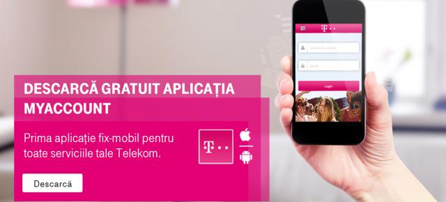 Telekom România lansează varianta integrată a aplicației de mobil MyAcount, cu acces la toate serviciile de comunicare Telekom