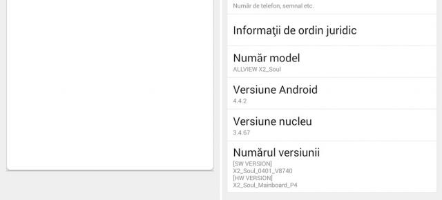 Allview X2 Soul primește actualizarea la Android 4.4.2