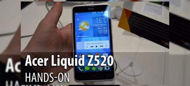 MWC 2015: Acer Liquid Z520 hands-on: telefon accesibil cu difuzoare stereo cu sonorizare DTS (Video)