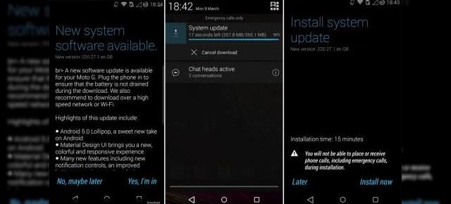 Moto G 2013 (XT1032) primește în aceste momente Android 5.0 Lollipop în România (varianta neverlocked)