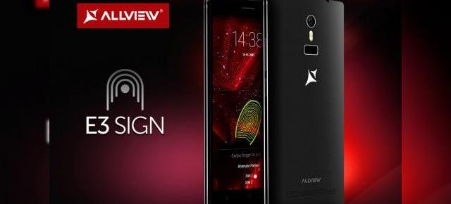 Allview E3 Sign, primul smartphone cu senzor de amprente din portofoliul brașovenilor este anunțat oficial