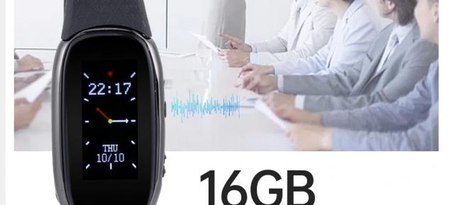 Această brățară smart are funcție de reportofon și 16 GB stocare; Acum cu 49% reducere pe TomTop