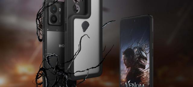 Ediția specială HMD Fusion x Venom vine cu o husă inedită prin care software-ul este acaparat de symbiotul Venom și transformă UI-ul