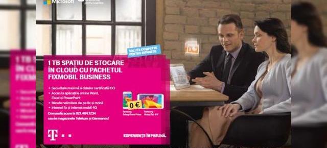 Telekom România oferă 1 TB stocare în cloud fără costuri suplimentare pentru clienţii companii, via OneDrive