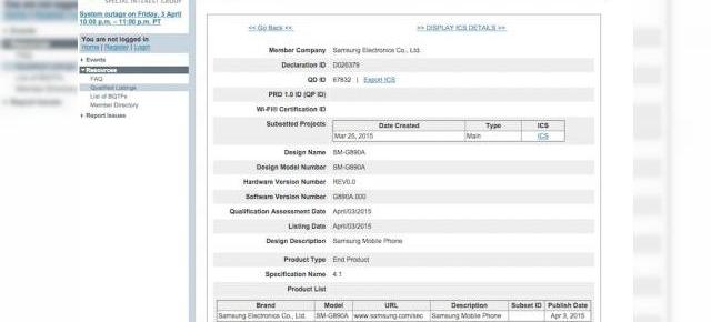 Samsung Galaxy S6 Active își face apariția în cadrul unui document Bluetooth SIG