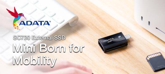 ADATA lansează SSD-ul extern SC730 cu dublă interfață USB-C și USB-A; dimensiuni ultra-compacte și materiale reciclate