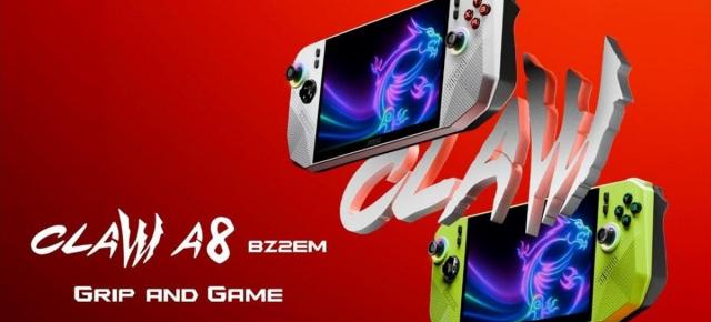 Computex 2025: Consola portabilă MSI Claw primeşte încă o versiune, MSI Claw A8, cu procesorul nou Ryzen Z2 Extreme