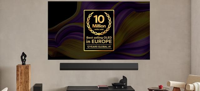 LG la borna de 10 milioane de televizoare OLED vândute în Europa, primul brand care depășește acest prag