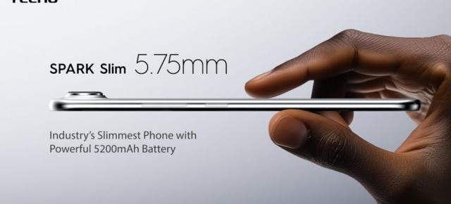 Tecno se pregătește să lanseze Spark Slim în India; telefonul măsoară doar 5,95 mm grosime și costă în jur de 4.400 lei