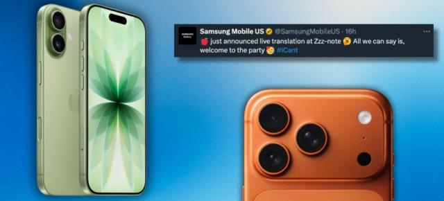 Samsung face mișto de Apple cu postări acide despre iPhone 17 în social media