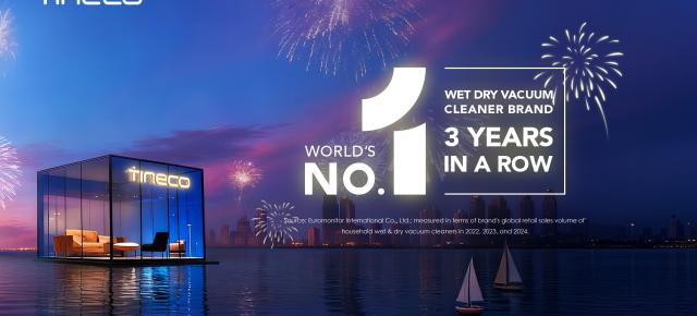 Tineco rămâne lider mondial pe piața aspiratoarelor cu spălare; 3 ani consecutiv în topul Euromonitor