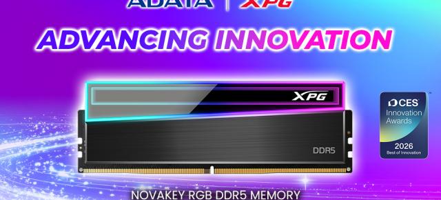 XPG impresionează juriul CES 2026; Memoriile NOVAKEY RGB DDR5 iau premiul Best of Innovation