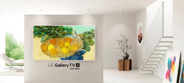 CES 2026: LG Gallery TV este un televizor artistic, cu look de tablou, ramă magnetică, panou mini LED