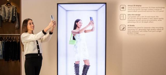 Ai un business de promovat cu afişaje digitale? Acum ele sunt 3D fără ochelari, cu tehnologie Samsung Spatial Signage