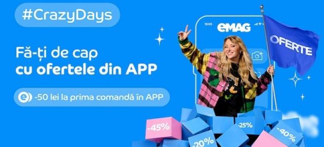 Crazy Days revine la eMAG cu mii de oferte la gadget-uri, telefoane, electrocasnice, produse pentru casă; Ce avem în ofertă?