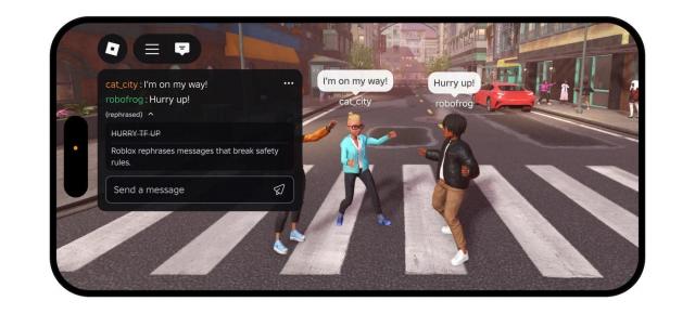 Roblox introduce un asistent AI capabil să reformuleze mesaje care conțin un limbaj nepotrivit