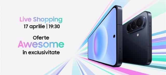 Samsung dă startul reducerilor în această seară de la ora 19:30! Galaxy A57 la discount Awesome într-o nouă sesiune Live Shopping