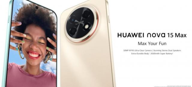 Huawei nova 15 Max devine oficial; baterie de 8500 mAh și buton fizic nou pe lateral