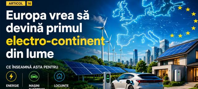 Europa vrea să devină primul electro-continent din lume - ce înseamnă asta pentru energie, mașini electrice și locuințe