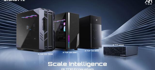 GIGABYTE extinde ecosistemul AI TOP cu noi sisteme pentru AI local